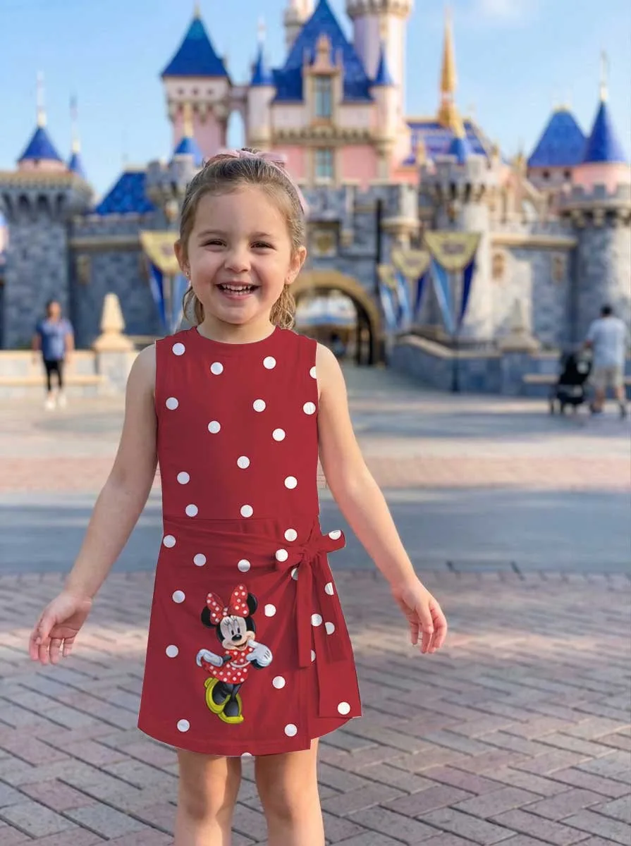 Minnie Red Dot Tennis Dress Skirt, Polka Christmas Matching Disney Outfit - Image 8