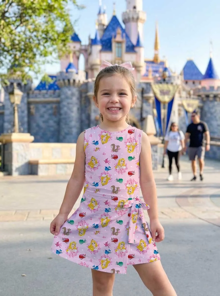 Girls Sleeping Beauty Forest Friends Tennis Dress Skirt, Family Matching Disney Outfit - Image 6