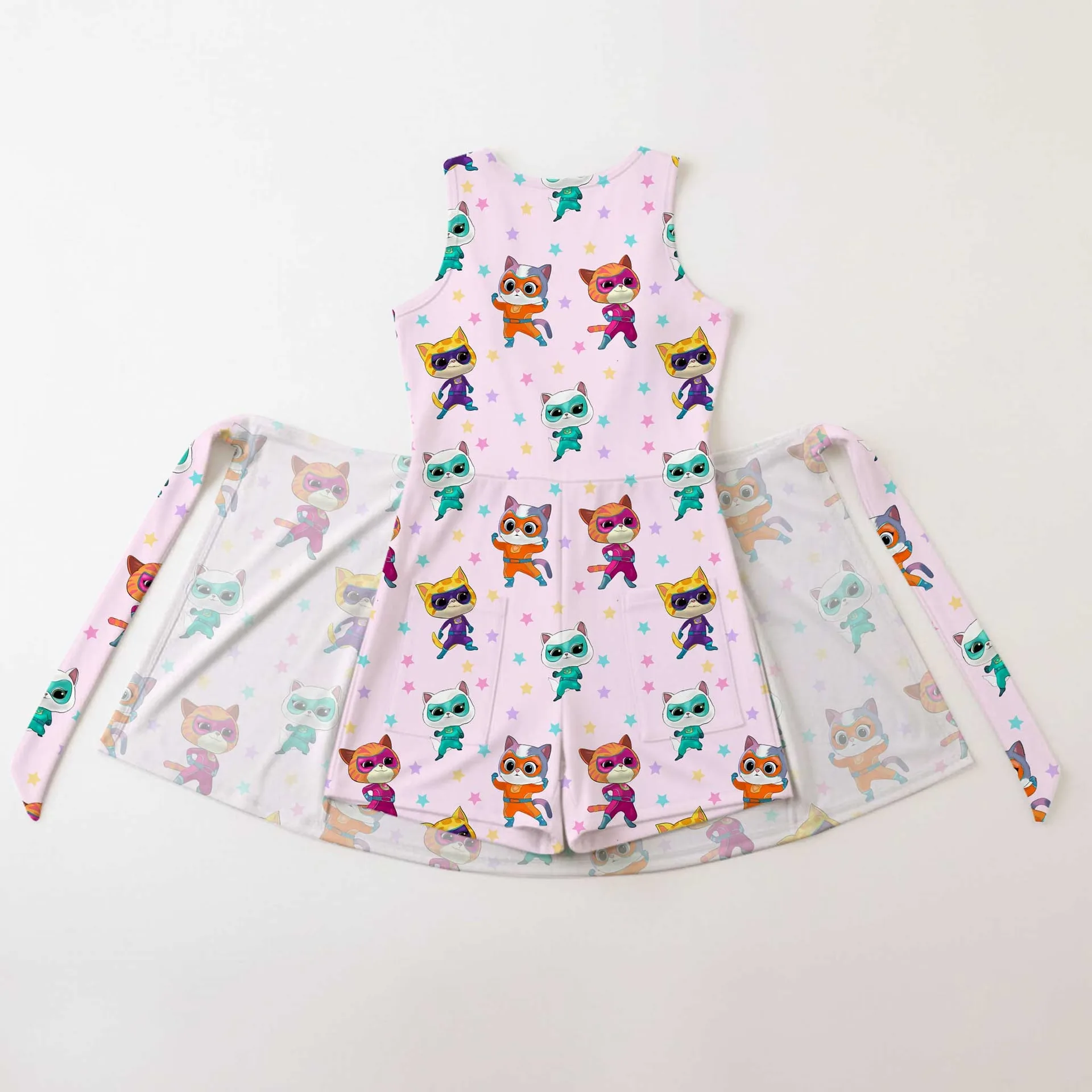 Girls SuperKitties Tennis Dress Skirt, Family Matching Disney Vacation Outfit - Image 2