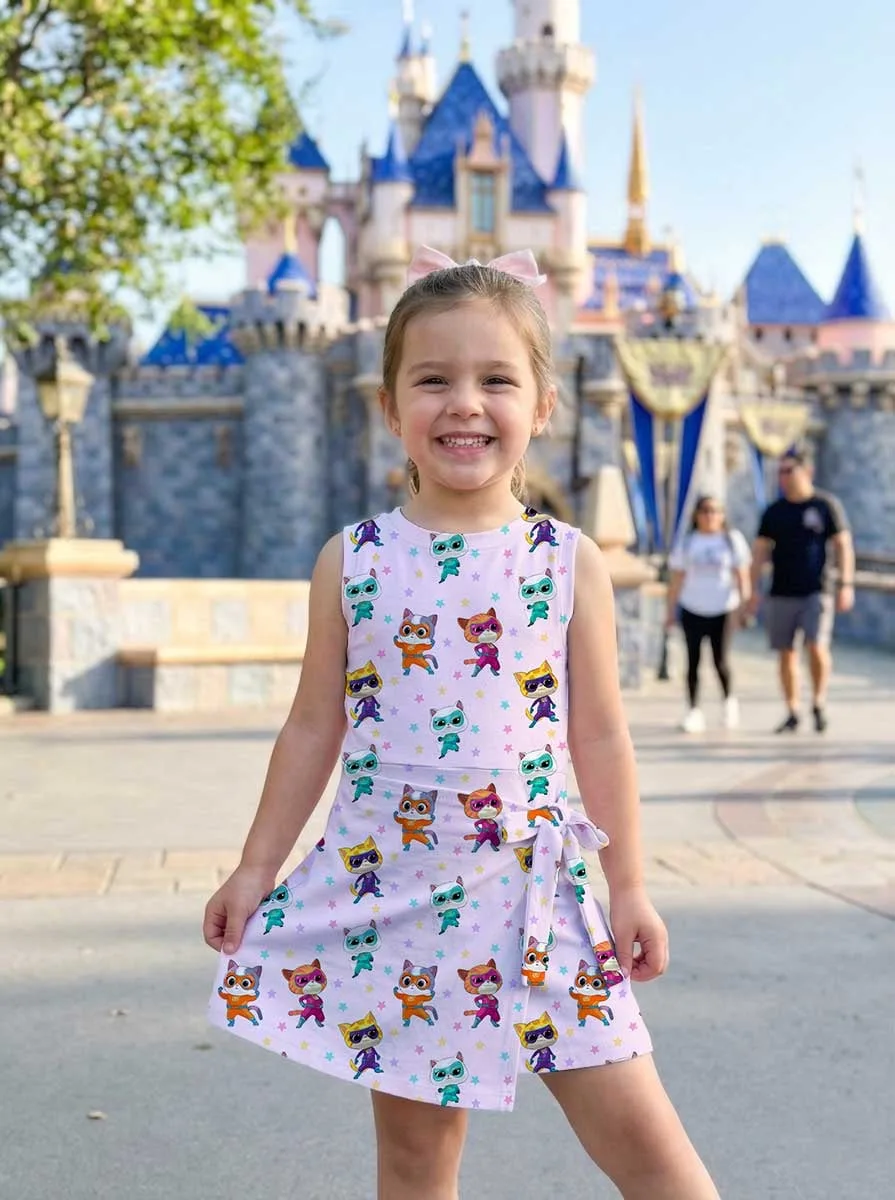 Girls SuperKitties Tennis Dress Skirt, Family Matching Disney Vacation Outfit - Image 6