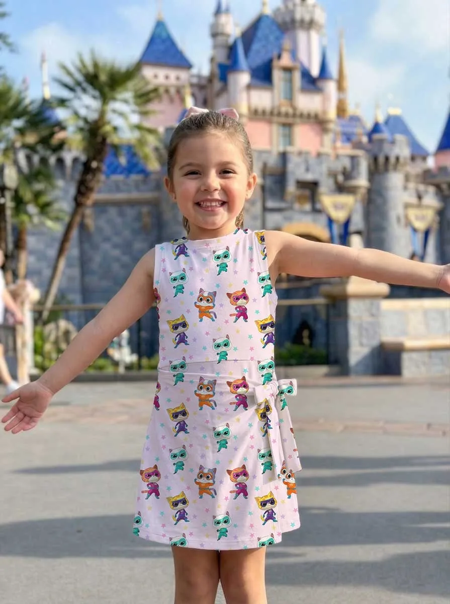 Girls SuperKitties Tennis Dress Skirt, Family Matching Disney Vacation Outfit - Image 7