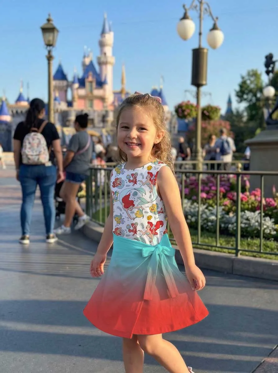 Girls Ariel Mermaid Tennis Dress Skirt, Family Matching Disney Outfit - Image 9