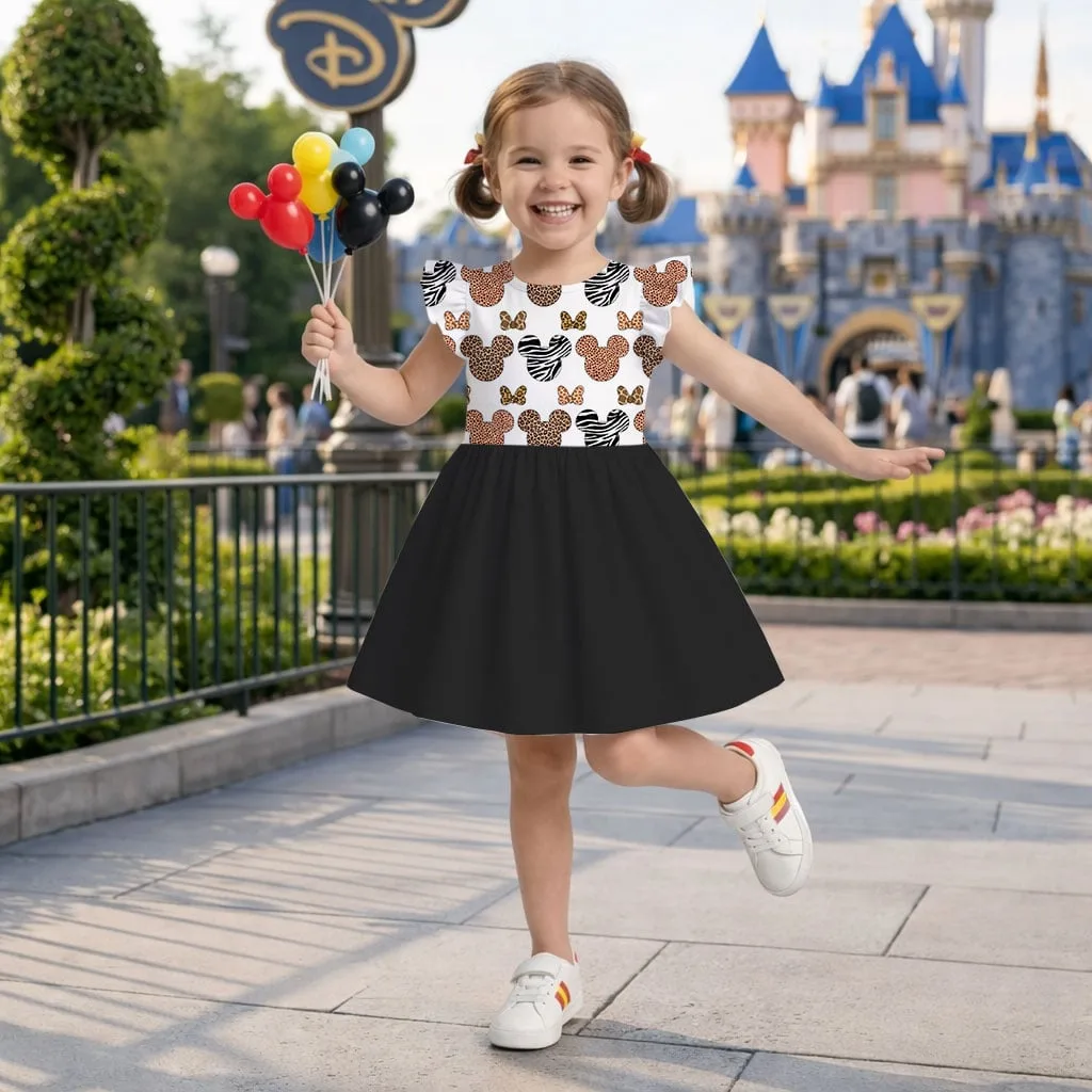 Mickey Minnie Animal Print Mommy & Me Dress, Mama Mini Safari Matching Outfit - Image 10