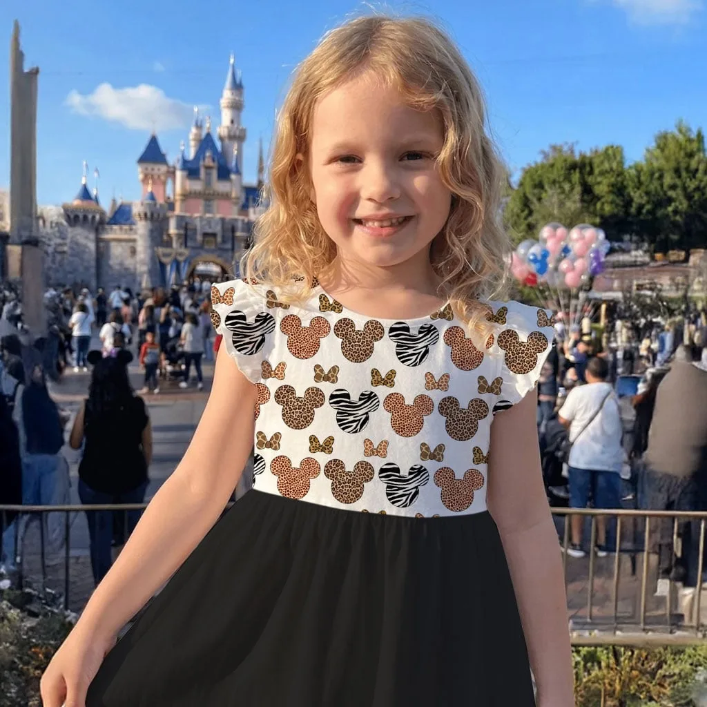 Mickey Minnie Animal Print Mommy & Me Dress, Mama Mini Safari Matching Outfit - Image 9