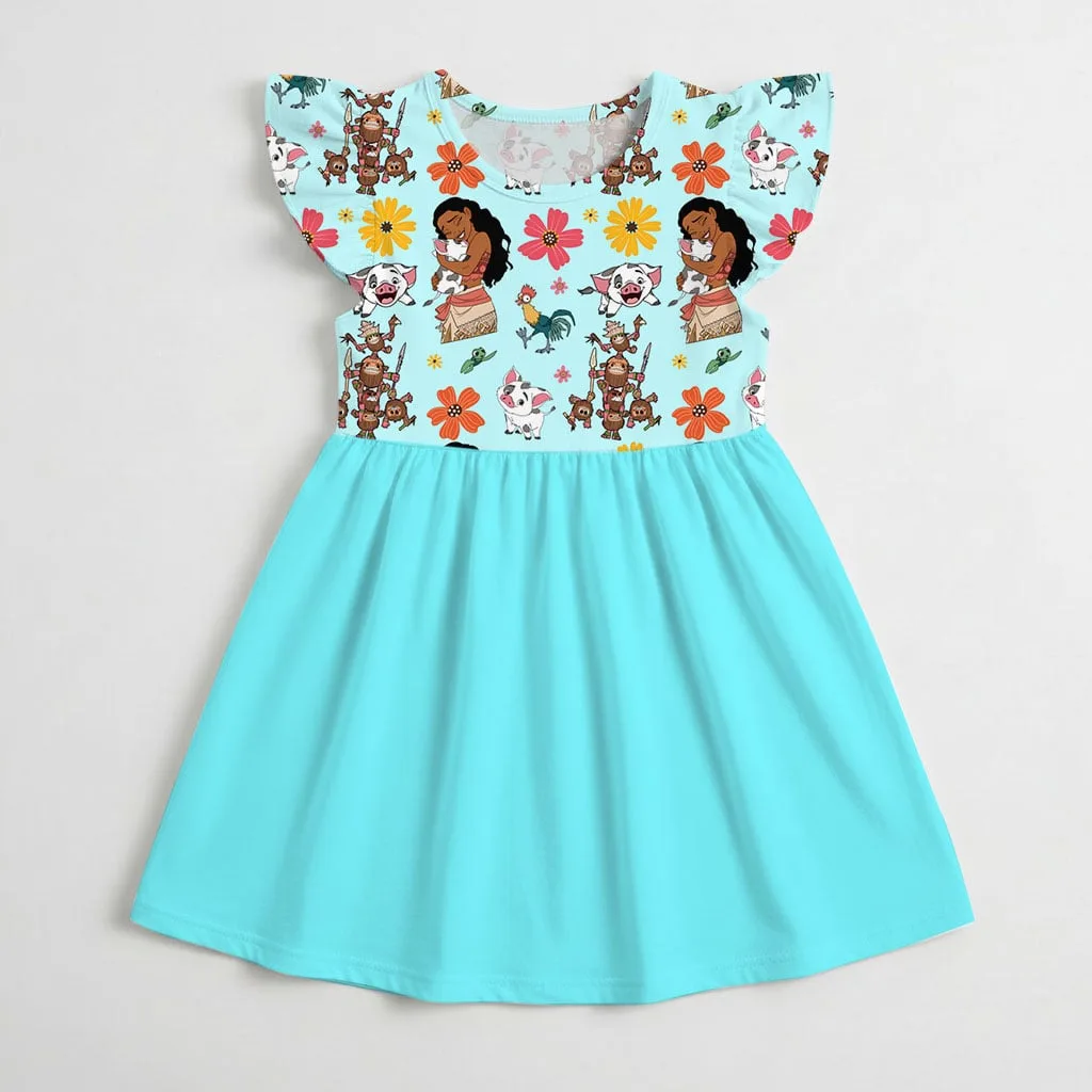Moana Tropical Mommy & Me Dress, Mama Mini Island Matching Outfit - Image 4