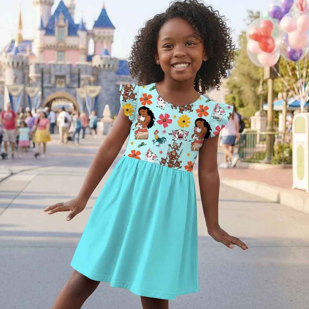 Moana Tropical Mommy & Me Dress, Mama Mini Island Matching Outfit - Image 8