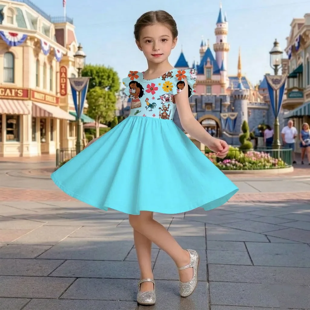 Moana Tropical Mommy & Me Dress, Mama Mini Island Matching Outfit - Image 7