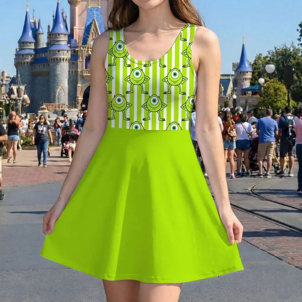 Mike Wazowski Mommy & Me Dress, Mama Mini Pixar Matching Outfit - Image 5