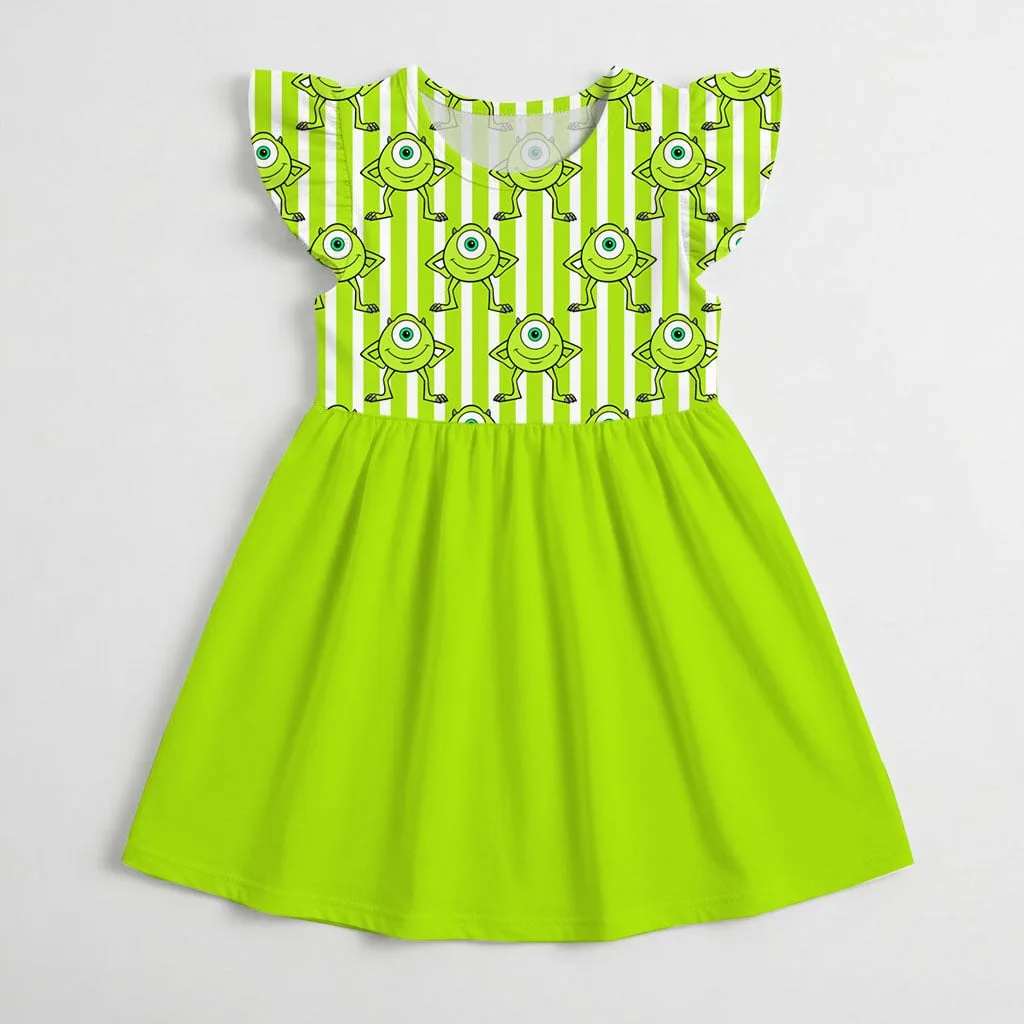 Mike Wazowski Mommy & Me Dress, Mama Mini Pixar Matching Outfit - Image 4