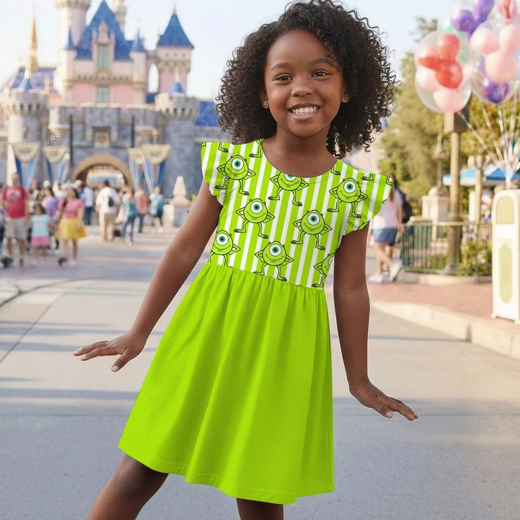 Mike Wazowski Mommy & Me Dress, Mama Mini Pixar Matching Outfit - Image 10