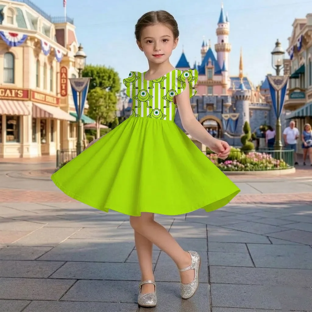 Mike Wazowski Mommy & Me Dress, Mama Mini Pixar Matching Outfit - Image 8