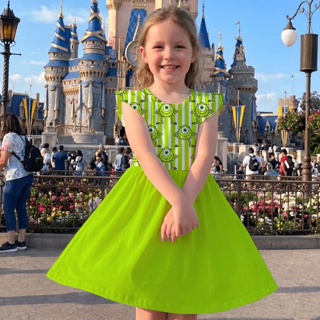Mike Wazowski Mommy & Me Dress, Mama Mini Pixar Matching Outfit - Image 6