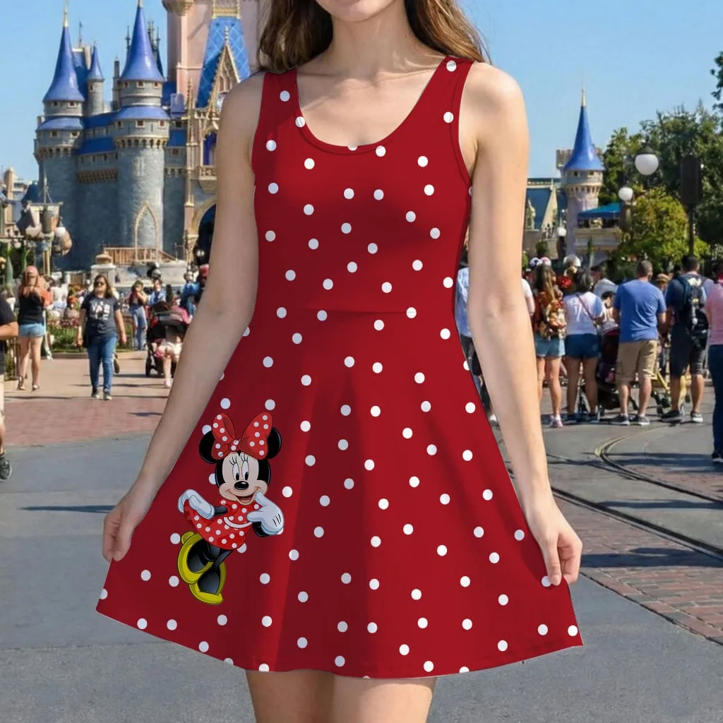 Minnie Mouse Polka Dot Mommy & Me Dress, Mama Mini Family Matching Outfit - Image 5
