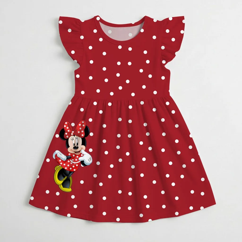 Minnie Mouse Polka Dot Mommy & Me Dress, Mama Mini Family Matching Outfit - Image 4