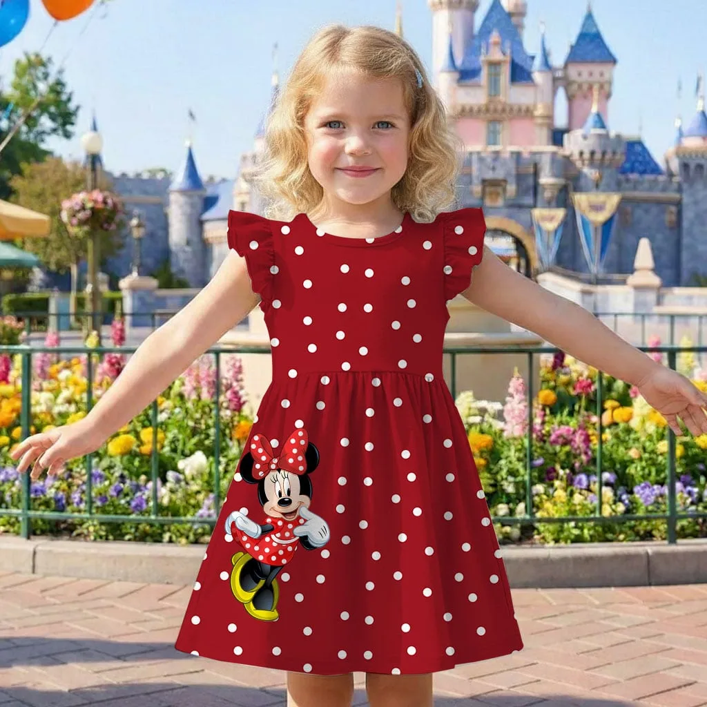Minnie Mouse Polka Dot Mommy & Me Dress, Mama Mini Family Matching Outfit - Image 9