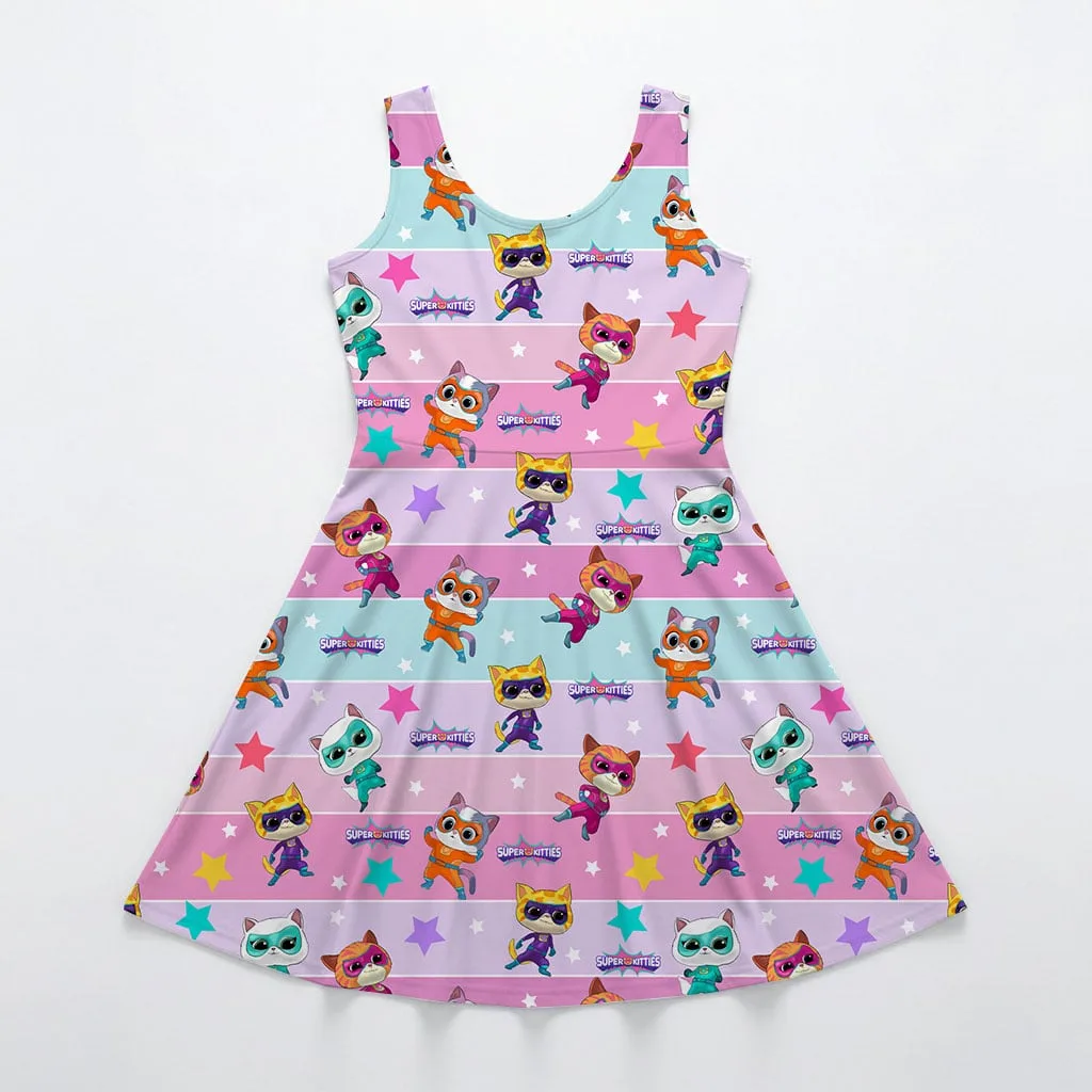 SuperKitties Mommy & Me Dress, Mama Mini Superhero Matching Outfit - Image 3
