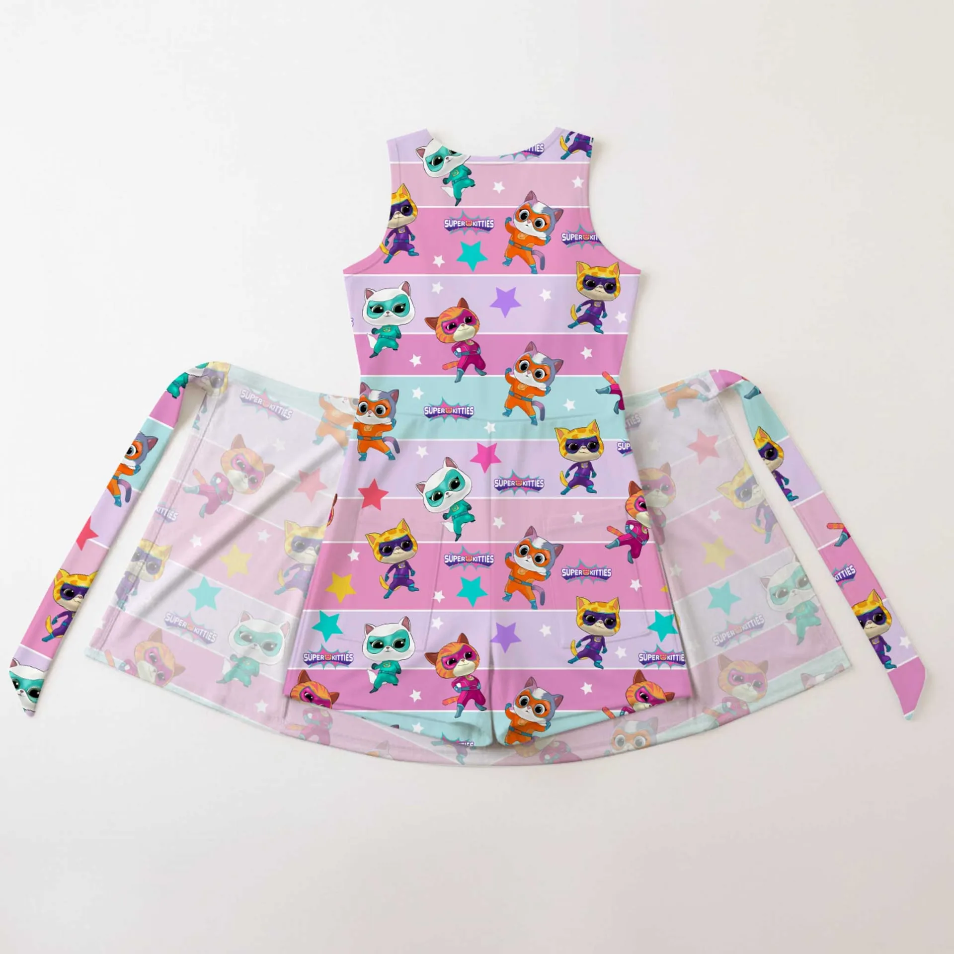 Girls SuperKitties Pastel Tennis Dress Skirt, Family Matching Disney Outfit - Image 2