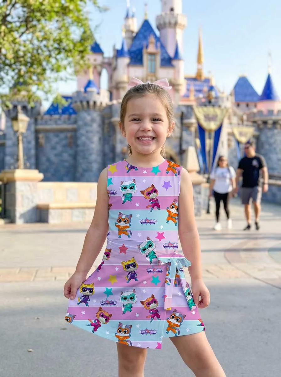 Girls SuperKitties Pastel Tennis Dress Skirt, Family Matching Disney Outfit - Image 6