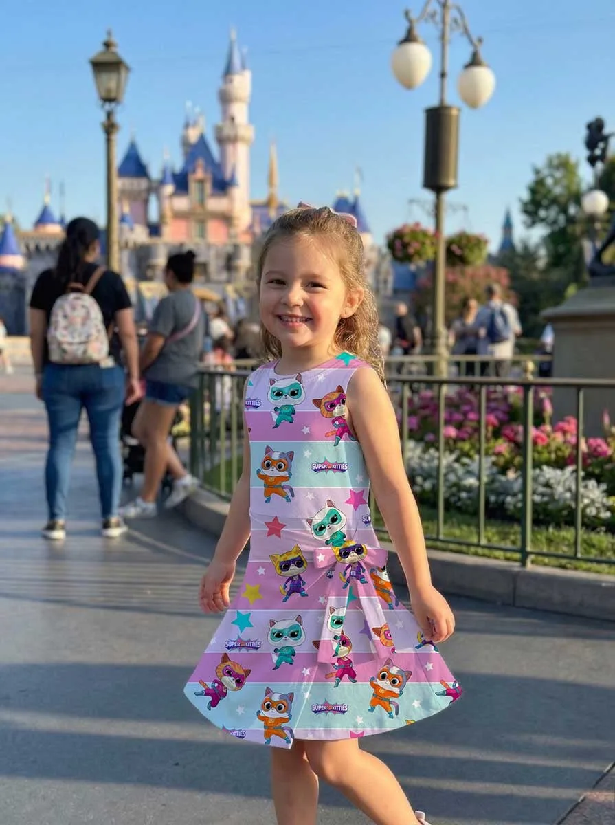 Girls SuperKitties Pastel Tennis Dress Skirt, Family Matching Disney Outfit - Image 9