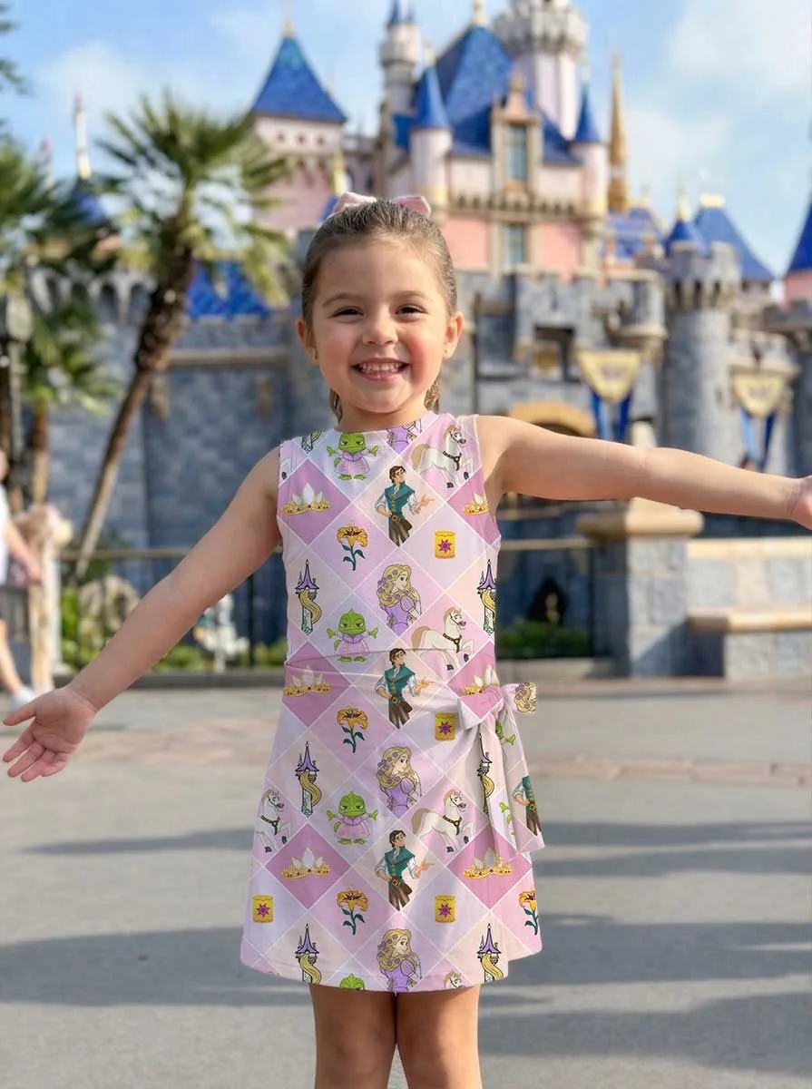 Girls Rapunzel Tennis Dress Skirt, Family Matching Princess Outfit - Image 7