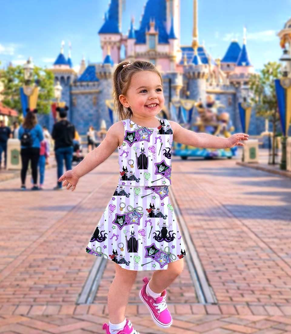 Women's Disney Villains Activewear Set, Villain Princess Athletic Dress & Skort Outfit, Family Matching Sportswear - Image 2