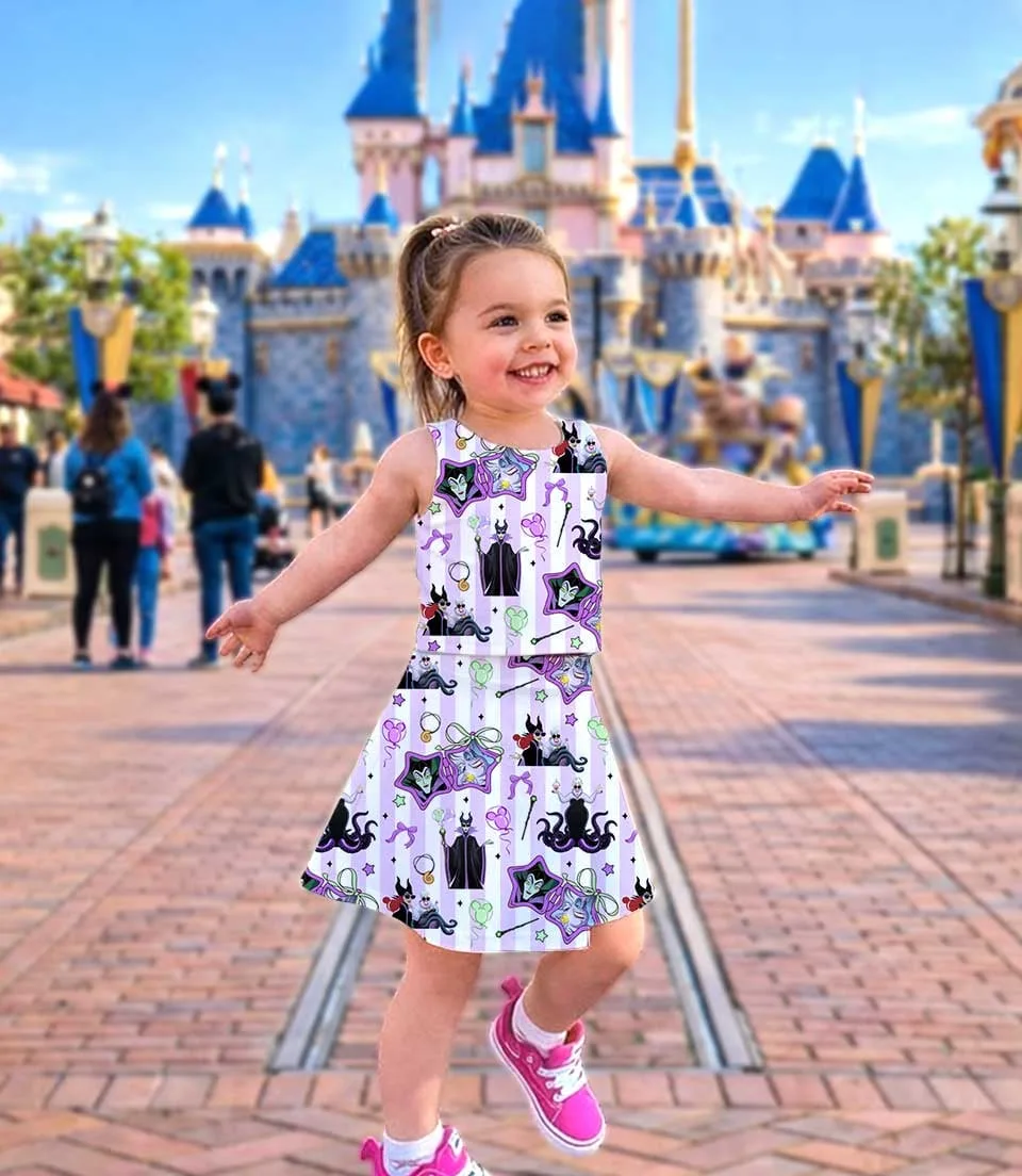 Women's Disney Villains Activewear Set, Villain Princess Athletic Dress & Skort Outfit, Family Matching Sportswear - Image 2