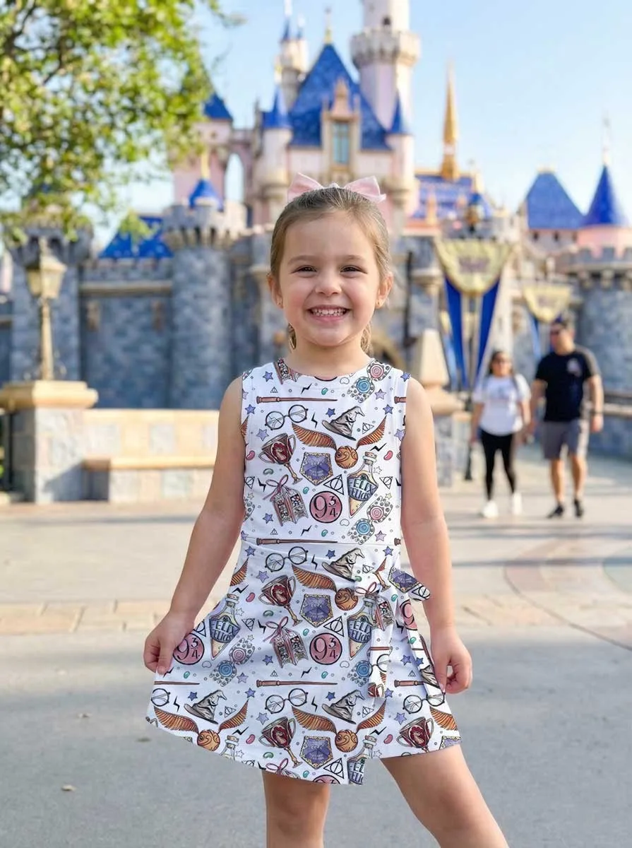 Girls Hogwarts Magic Tennis Dress Skirt, Family Matching Harry Potter Outfit - Image 5