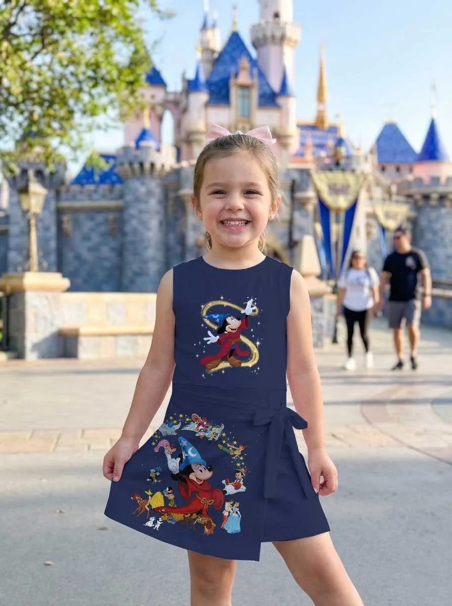 Girls Disney Classics Magic Kingdom Tennis Dress Skirt, Family Matching Disney Outfit - Image 6