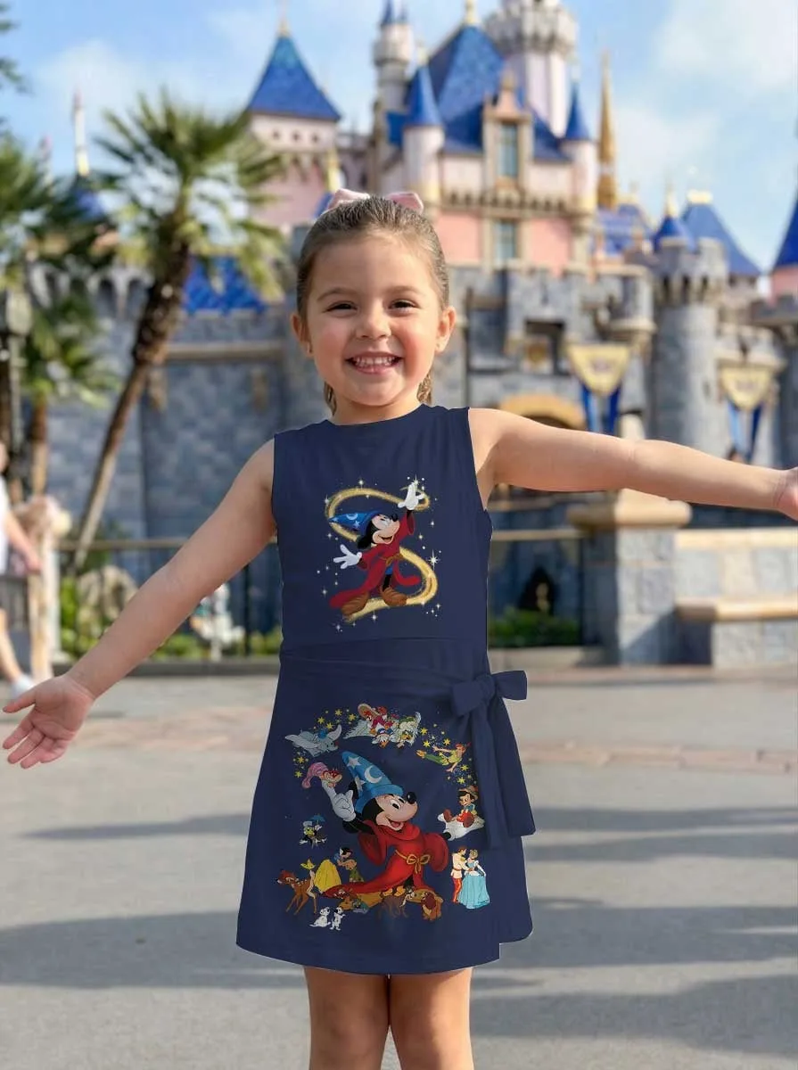 Girls Disney Classics Magic Kingdom Tennis Dress Skirt, Family Matching Disney Outfit - Image 7