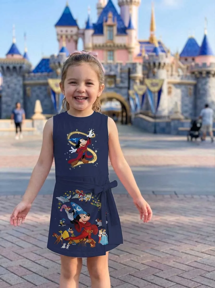 Girls Disney Classics Magic Kingdom Tennis Dress Skirt, Family Matching Disney Outfit - Image 8