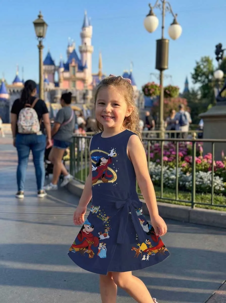 Girls Disney Classics Magic Kingdom Tennis Dress Skirt, Family Matching Disney Outfit - Image 9