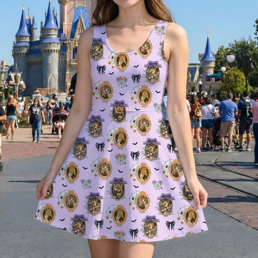 Mickey Halloween Portrait Mommy & Me Dress, Mama Mini Spooky Matching Outfit - Image 3