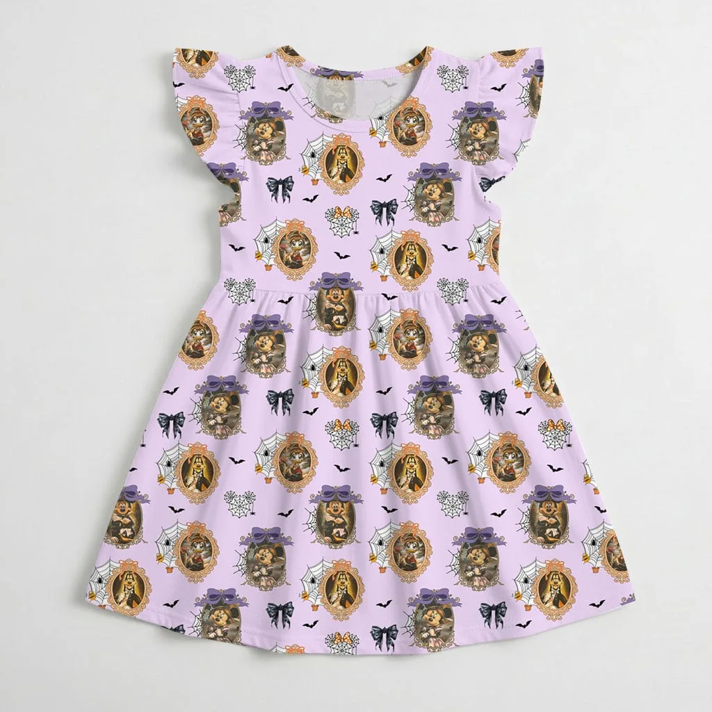 Mickey Halloween Portrait Mommy & Me Dress, Mama Mini Spooky Matching Outfit - Image 5