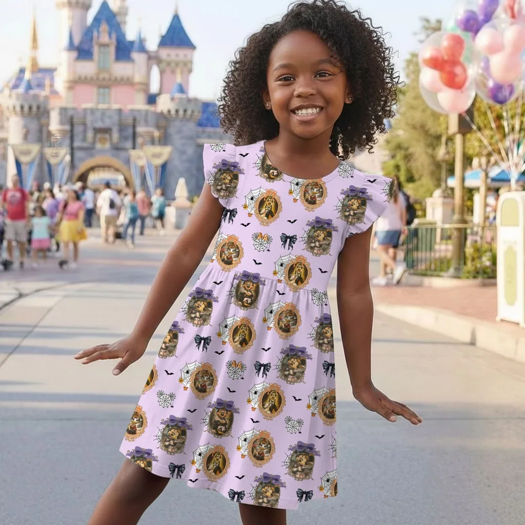 Mickey Halloween Portrait Mommy & Me Dress, Mama Mini Spooky Matching Outfit - Image 9