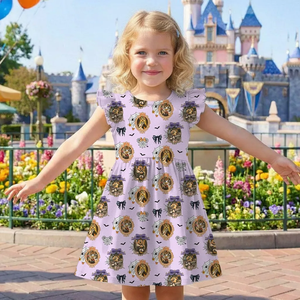 Mickey Halloween Portrait Mommy & Me Dress, Mama Mini Spooky Matching Outfit - Image 6