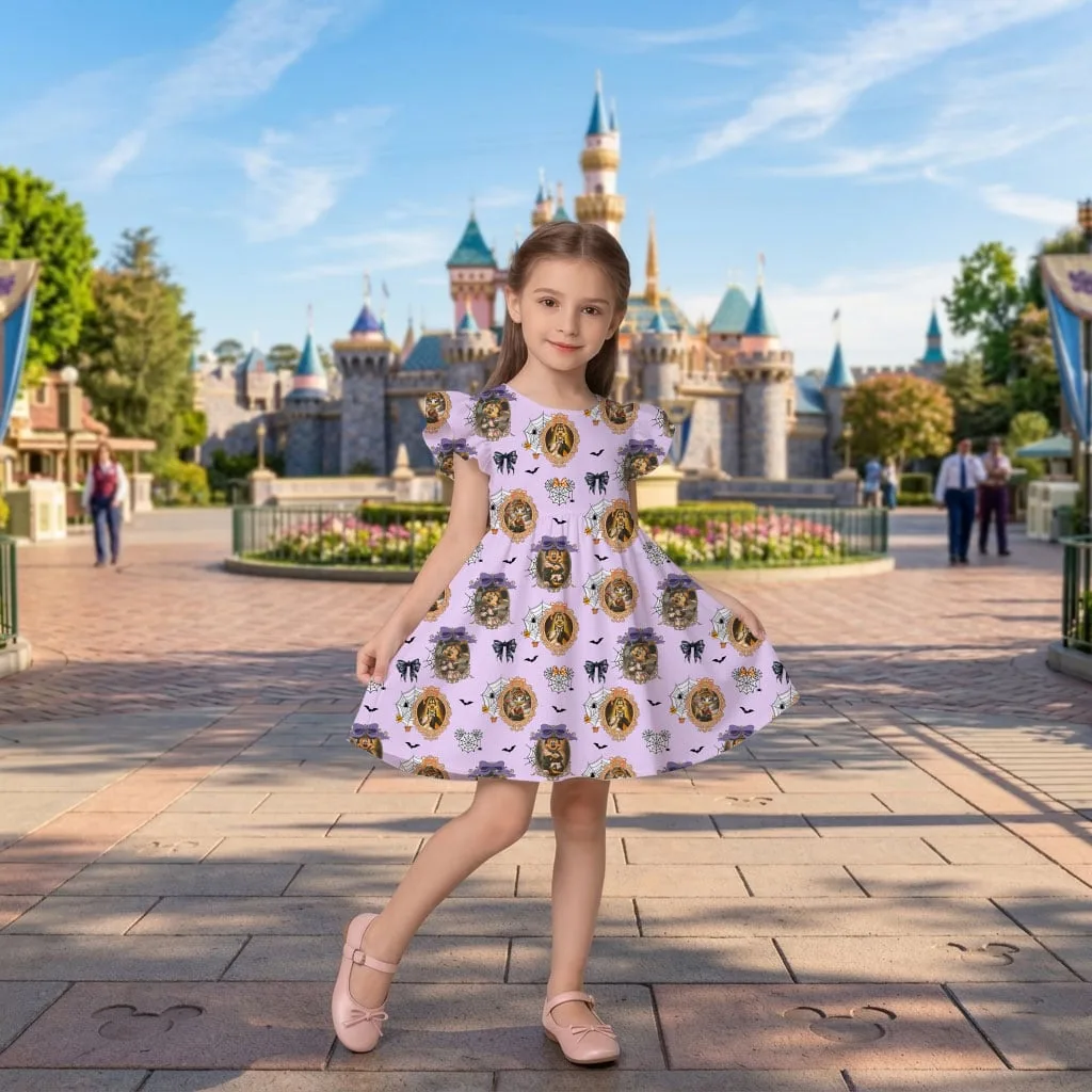 Mickey Halloween Portrait Mommy & Me Dress, Mama Mini Spooky Matching Outfit - Image 8