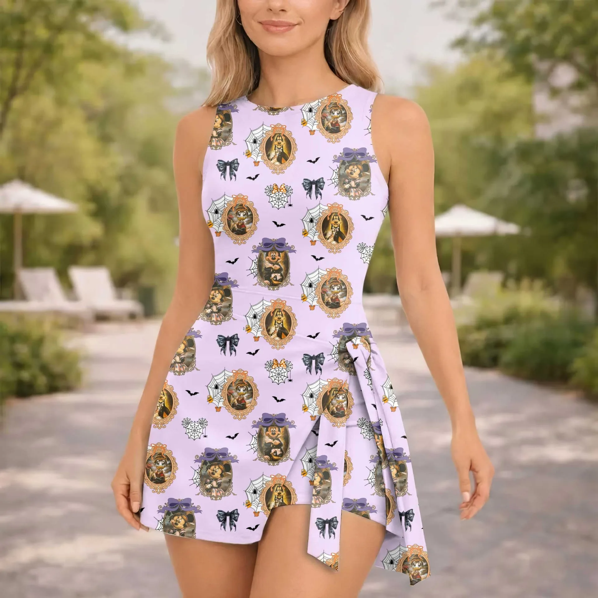 Girls Vintage Mickey Halloween Tennis Dress Skirt, Family Matching Disney Outfit - Image 7