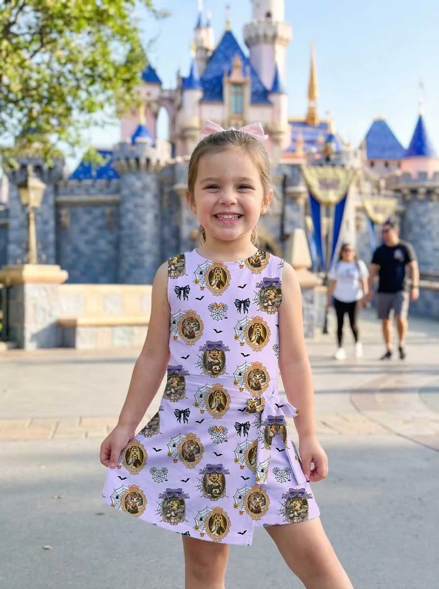 Girls Vintage Mickey Halloween Tennis Dress Skirt, Family Matching Disney Outfit - Image 5