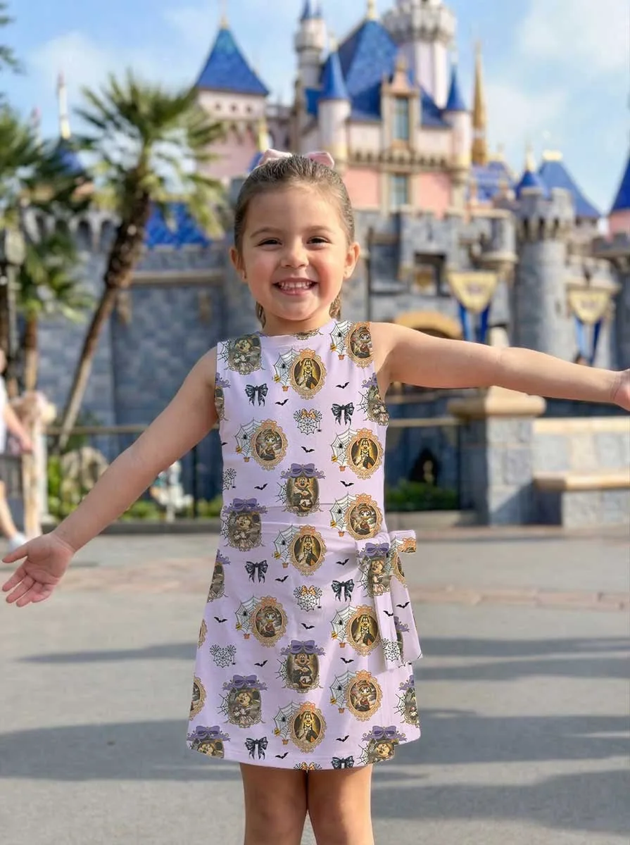 Girls Vintage Mickey Halloween Tennis Dress Skirt, Family Matching Disney Outfit - Image 4
