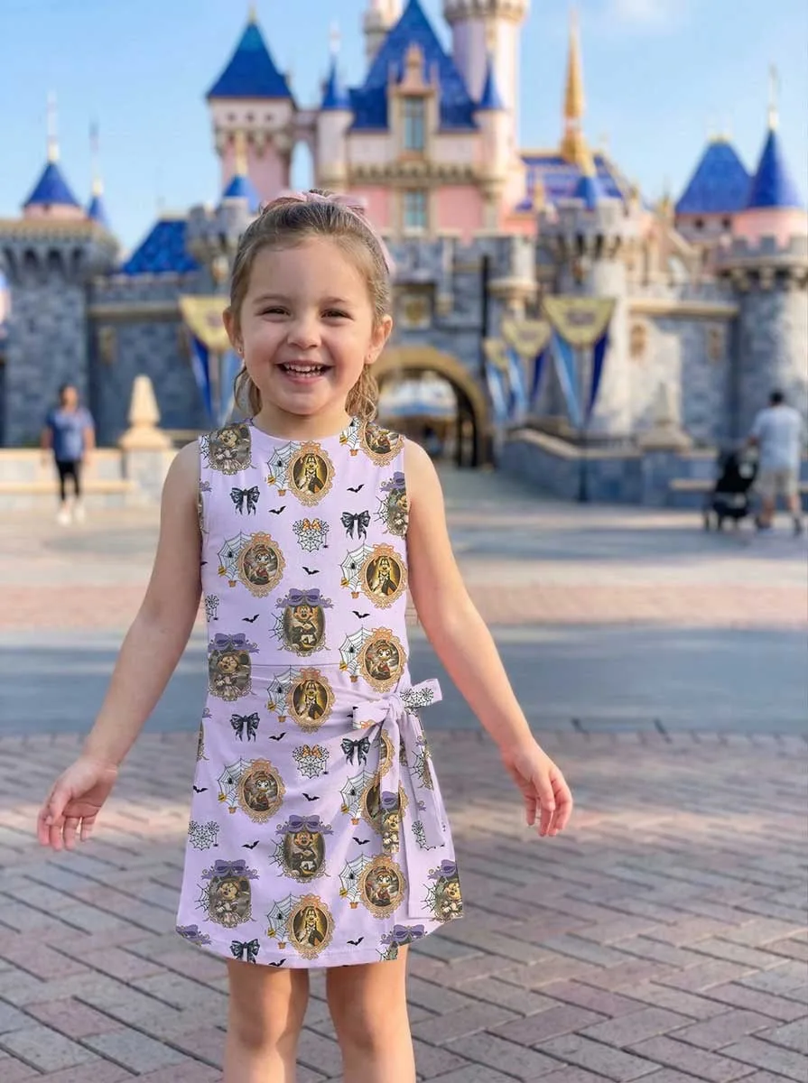 Girls Vintage Mickey Halloween Tennis Dress Skirt, Family Matching Disney Outfit - Image 3