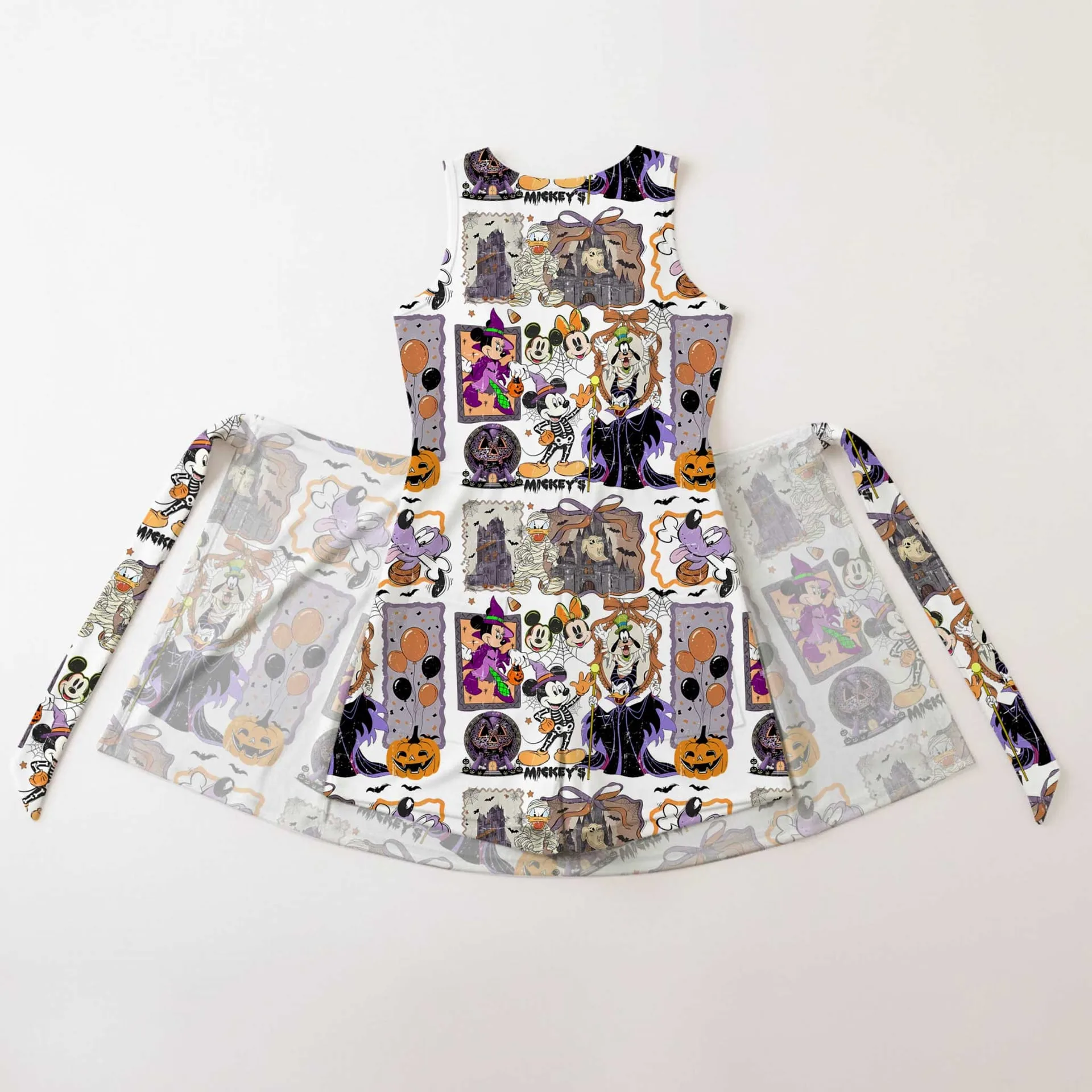 Girls Halloween Portrait Mickey Friends Tennis Dress Skirt, Family Matching Disney Outfit - Image 2