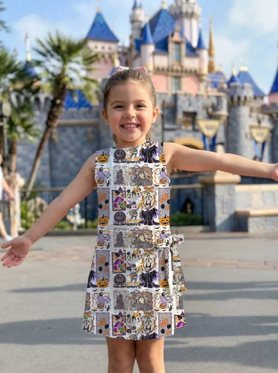 Girls Halloween Portrait Mickey Friends Tennis Dress Skirt, Family Matching Disney Outfit - Image 7