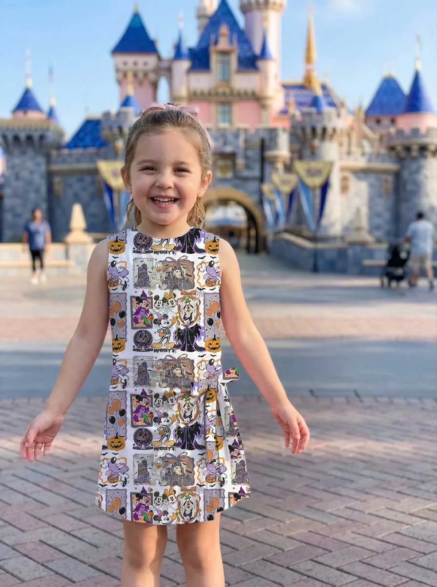 Girls Halloween Portrait Mickey Friends Tennis Dress Skirt, Family Matching Disney Outfit - Image 8