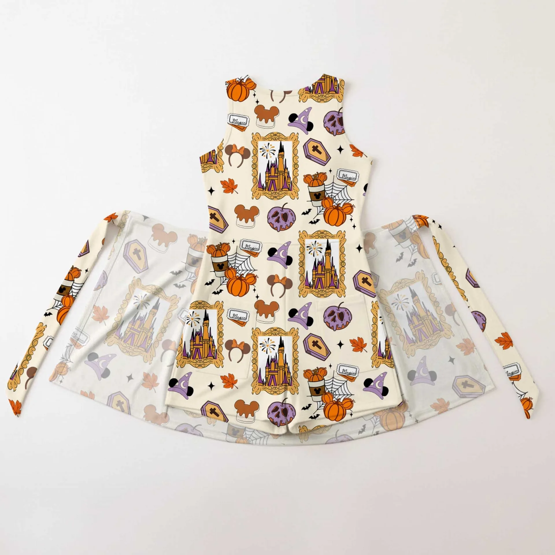 Girls Halloween Mickey Ears Tennis Dress Skirt, Family Matching Disney Outfit - Image 2