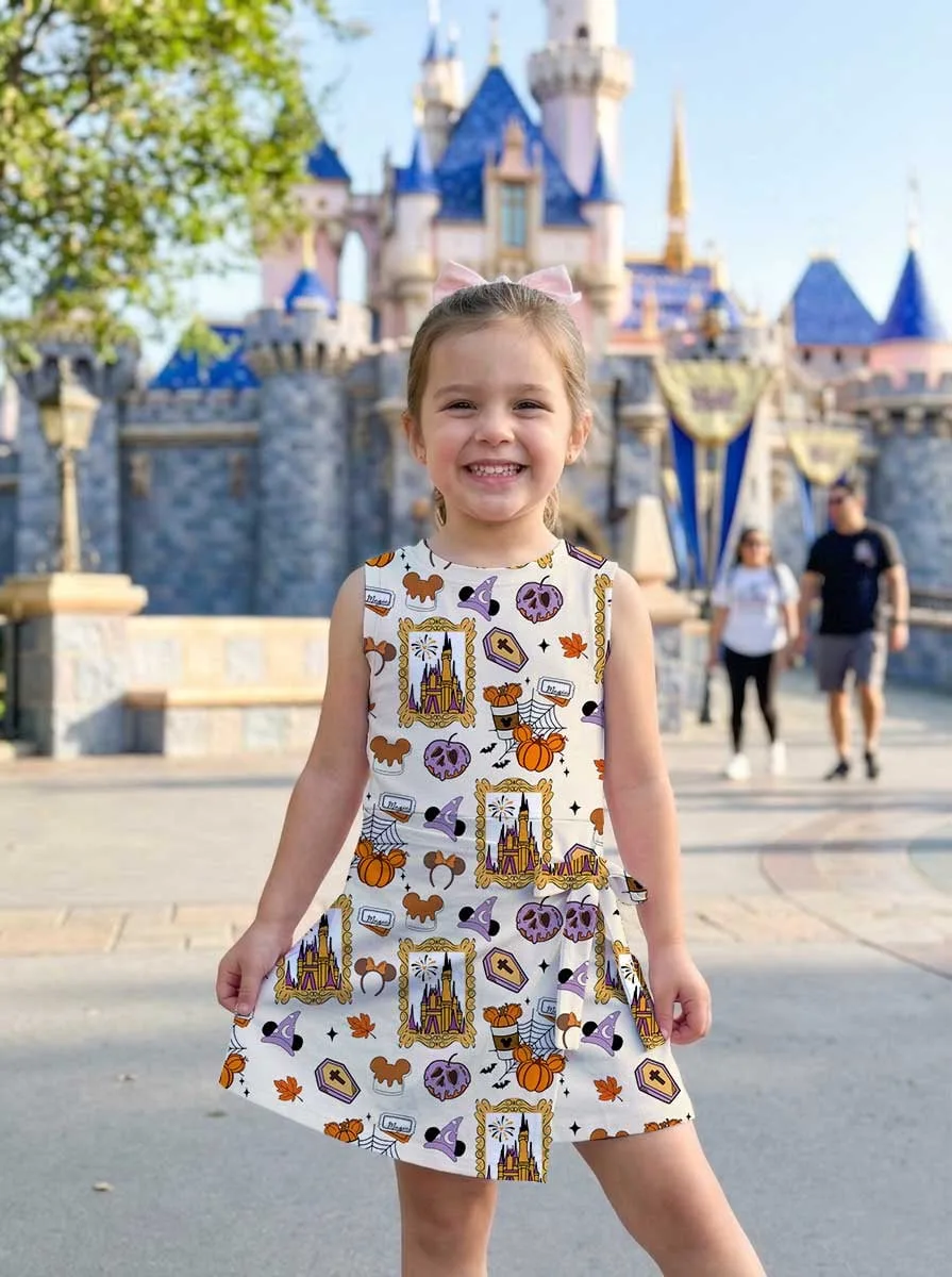 Girls Halloween Mickey Ears Tennis Dress Skirt, Family Matching Disney Outfit - Image 6