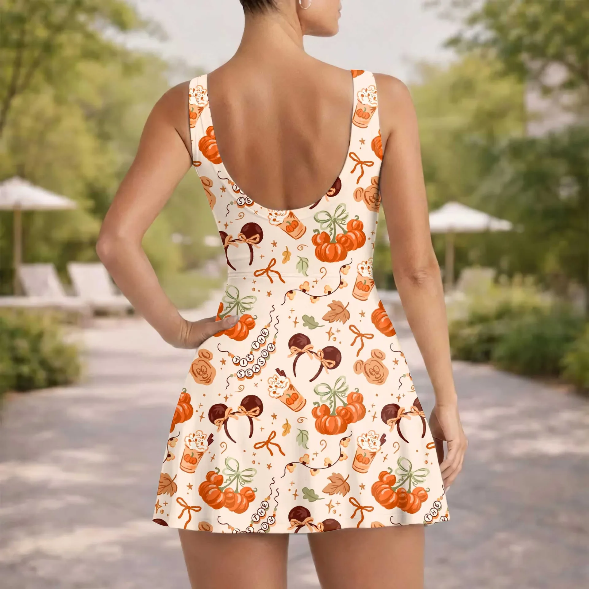 Girls Disney Fall Mickey Ears Tennis Dress Skirt, Family Matching Outfit - Image 6