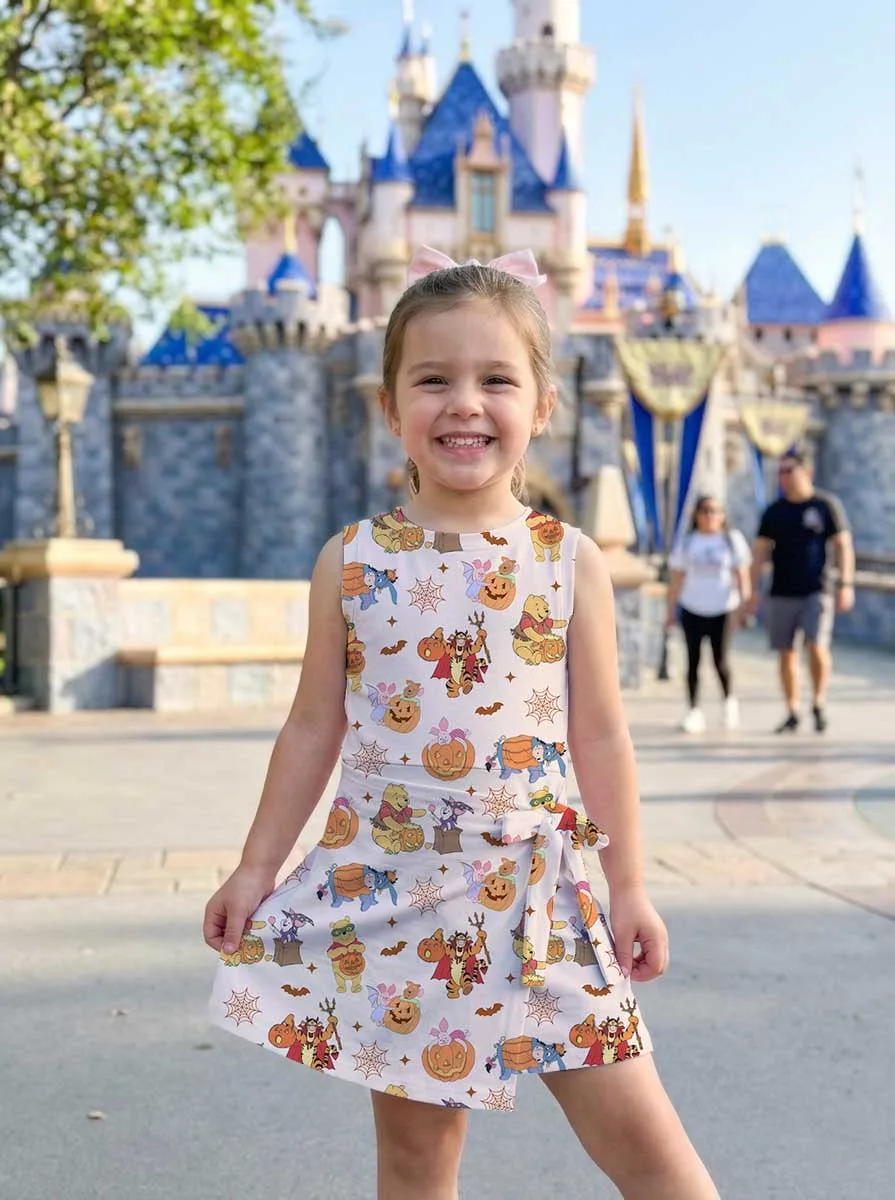 Girls Winnie The Pooh Halloween Tennis Dress Skirt, Family Matching Outfit - Image 5