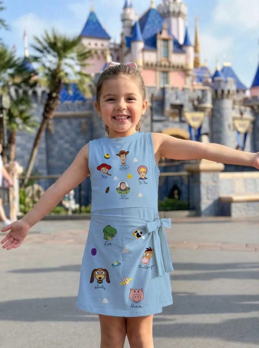 Girls Toy Story Balloons Tennis Dress Skirt, Family Matching Athletic Outfit - Image 4