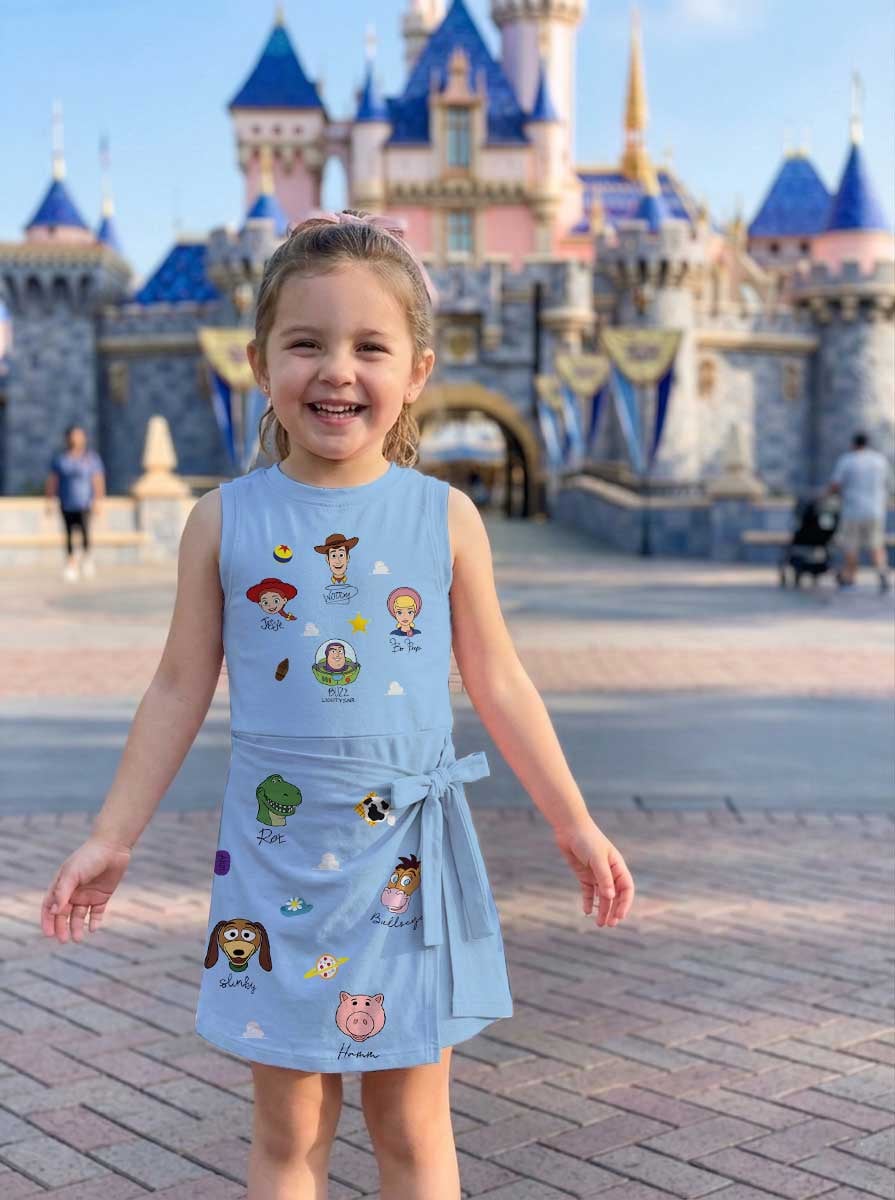 Girls Toy Story Balloons Tennis Dress Skirt, Family Matching Athletic Outfit - Image 3