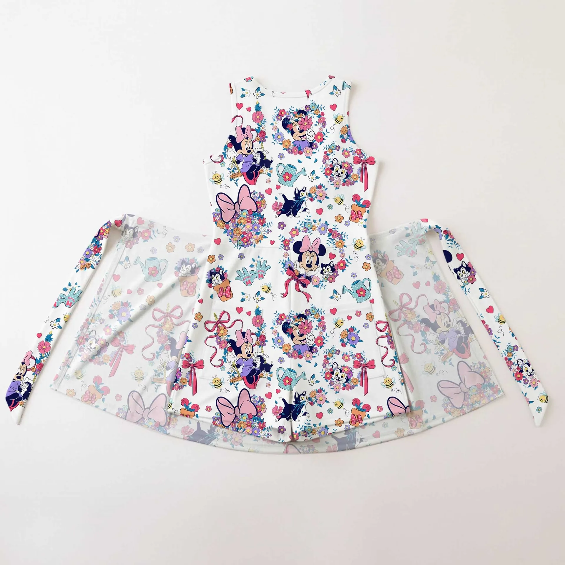 Girls Floral Minnie Tennis Dress Skirt, Family Matching Disney Outfit - Image 9